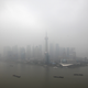 The financial district of Pudong is seen on a hazy day in Shanghai on January 21, 2013.